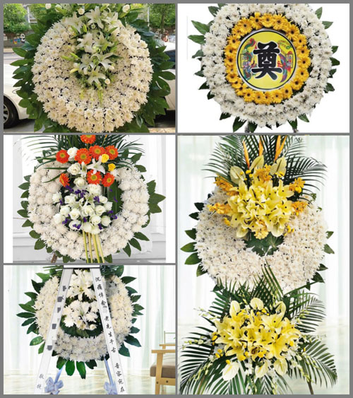 山东青岛平度市仁兆镇同戈庄村花圈速递